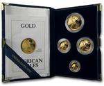 Gold American Eagles (1991): Photo 1991 4-Coin Proof American Gold Eagle Set (w/Box & COA)