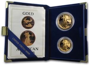 United States / American Eagle One Ounce and One-Half Ounce Proof Bullion Coins (1987) - photo