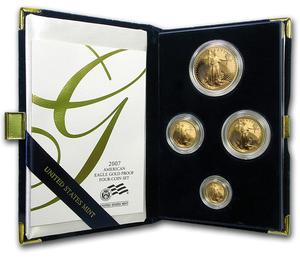 United States / 2007 American Eagle Gold Proof Four-Coin Set - photo