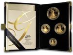 2005 American Eagle Gold Proof Four-Coin Set: Photo 2005-W 4-Coin Proof American Gold Eagle Set (w/Box & COA)