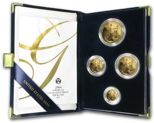 United States / 2004 American Eagle Gold Proof Four-Coin Set - photo